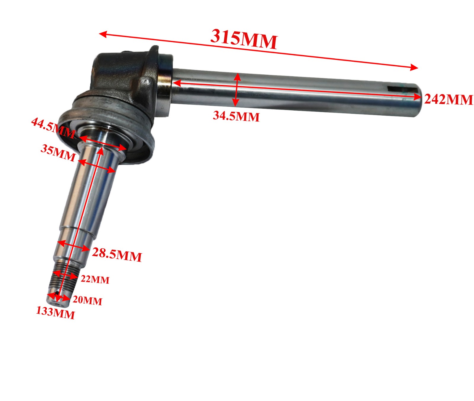 RH Spindle For Mahindra 275 444 575 DI Case International 354 B275 3043865R92