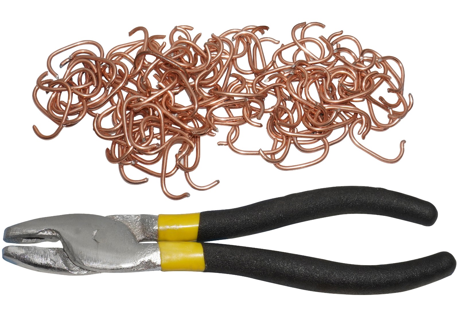 Hog Rings C-Clips / Upholstery Clips Set of 500 With Pliers For Car Seat Fence