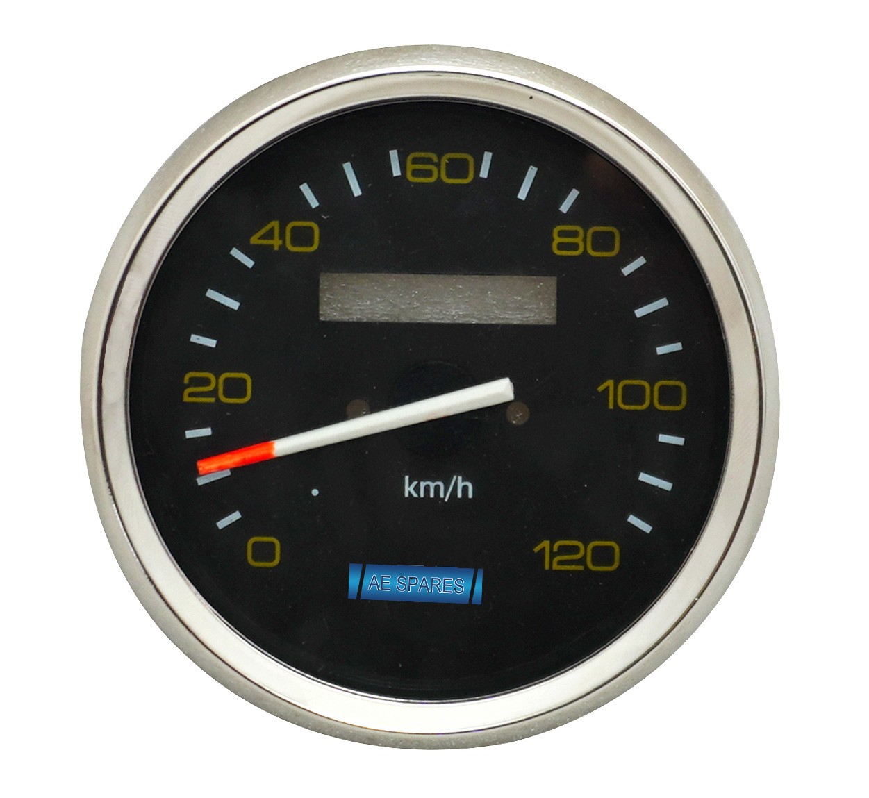 Speedometer Face Kit 120 Km/H Black For Vespa PX 80 125 150 200