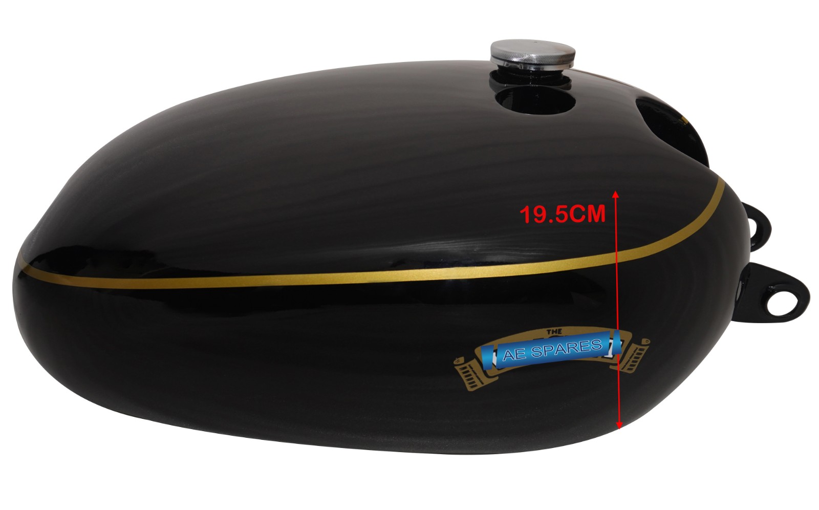 FOR VINCENT BLACK PAINTED GAS FUEL PETROL TANK