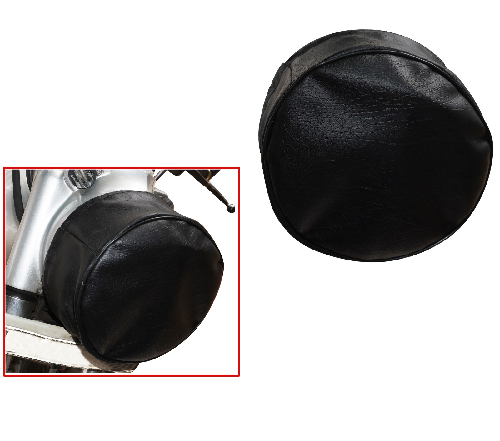 Black Headlamp Headlight Cover 7" For Ariel BSA Norton Royal Enfield Triumph