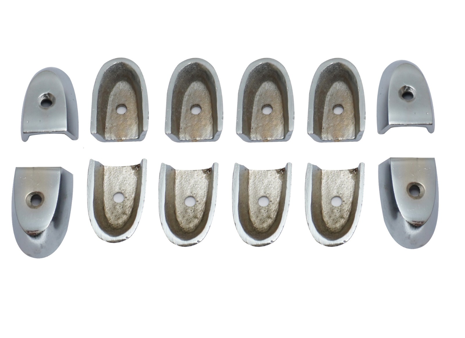 Front Floor Channel End Cap Screws Kit Fits For Lambretta LI Series 1 2 3