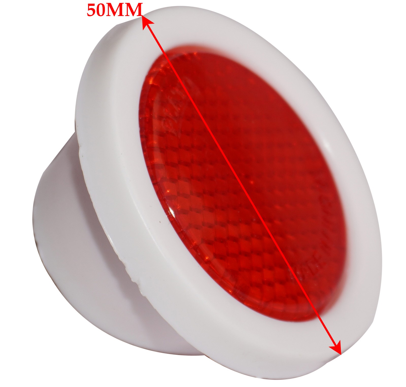 Vintage Bicycle Rear Fender Mudguard Red Lens Reflector