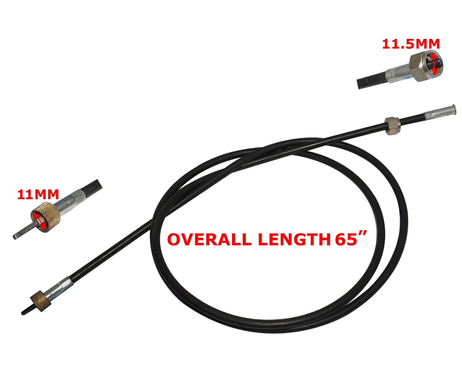 New 65" Speedometer Cable for Original Smiths Speedometer