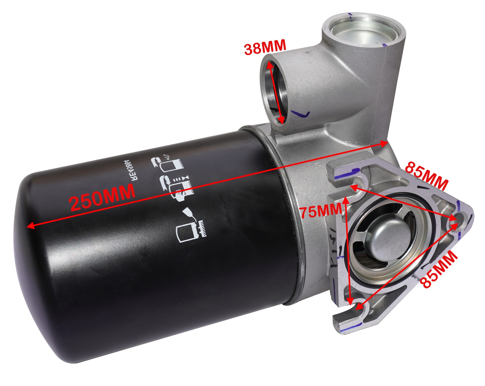 Genuine Hydraulic Oil Filter Assembly For John Deere 5E-850 5303 5725 RE72823