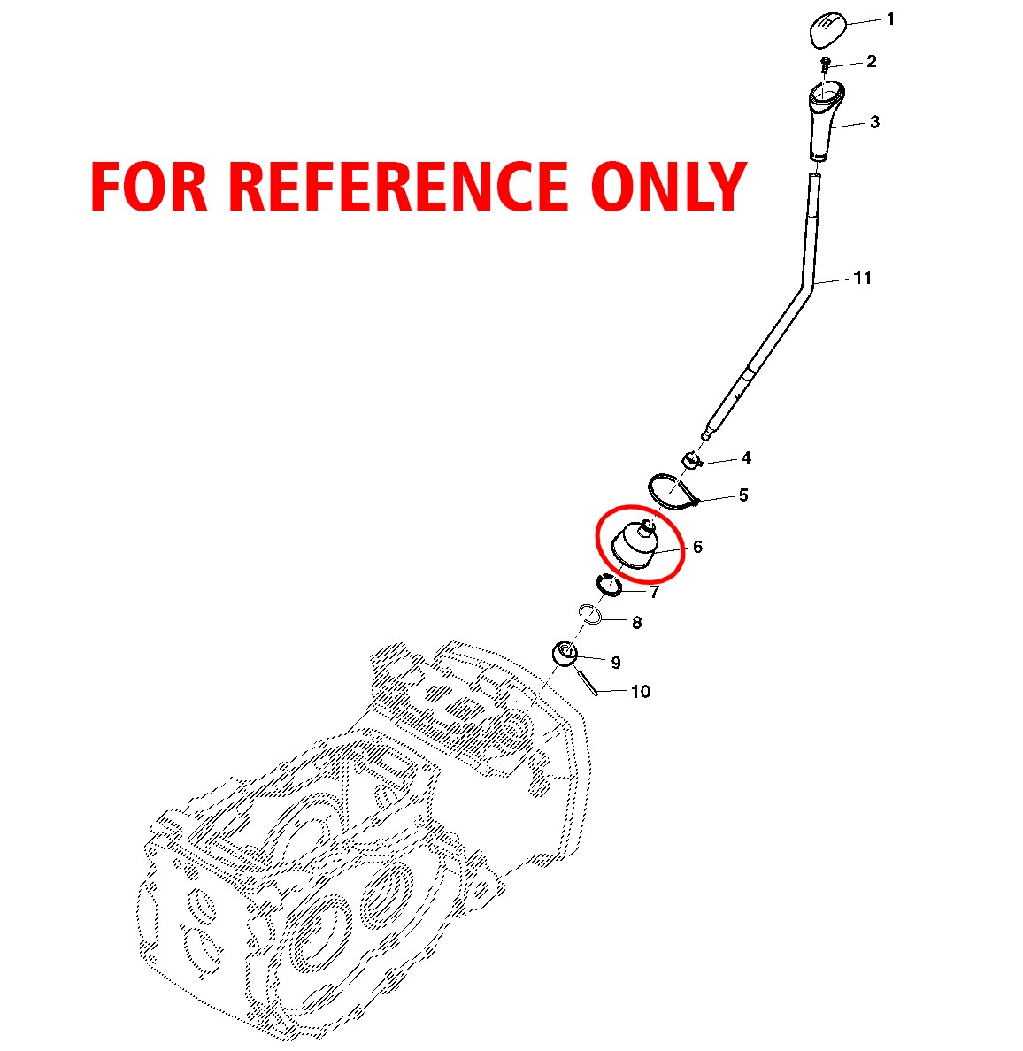 For John Deere SU32121 Original Equipment Shift Lever Boot Set 5005 5045D 5410