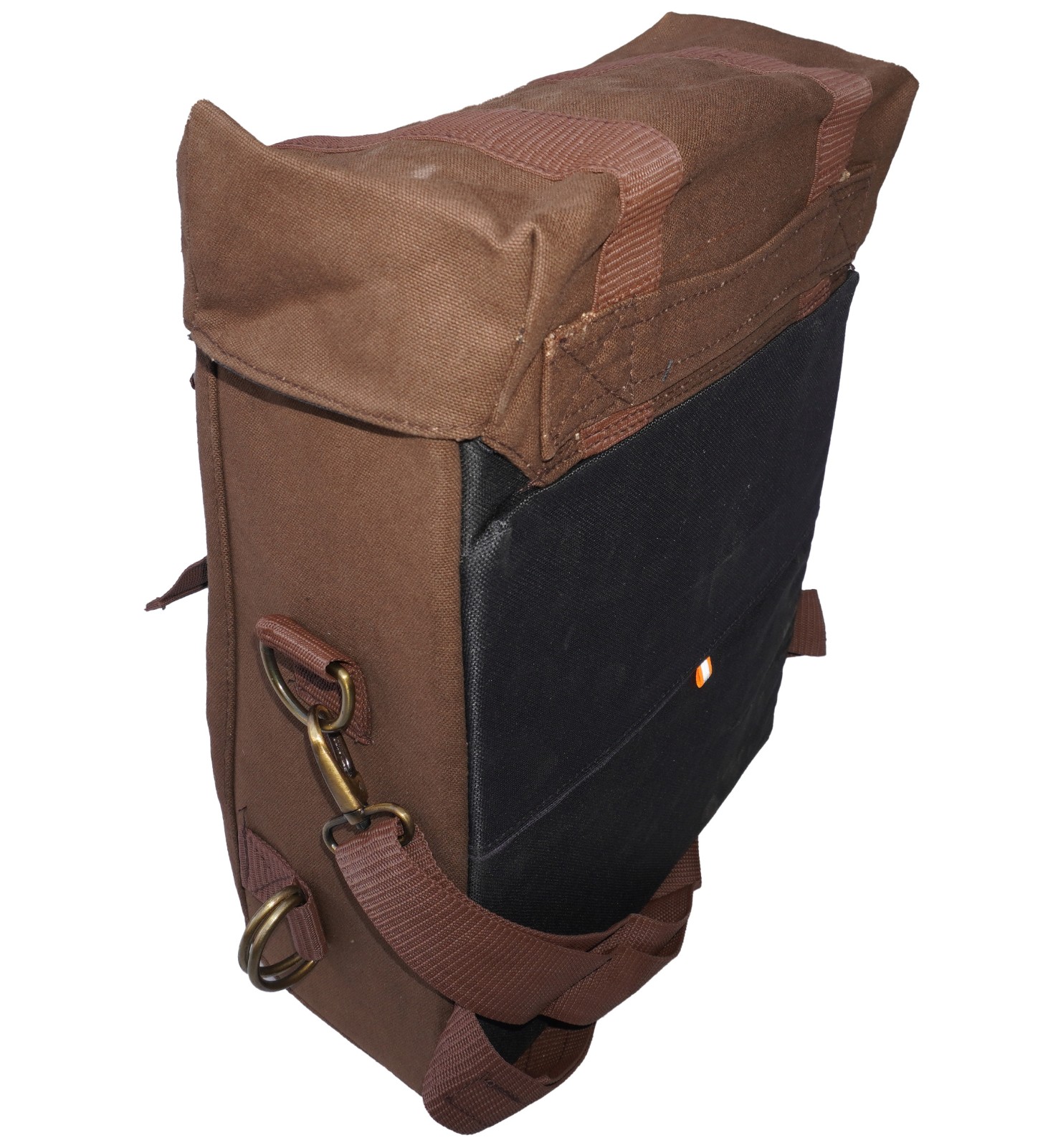 Military Pannier Canvas Bag Brown Fits For Royal Enfield Classic 350 500
