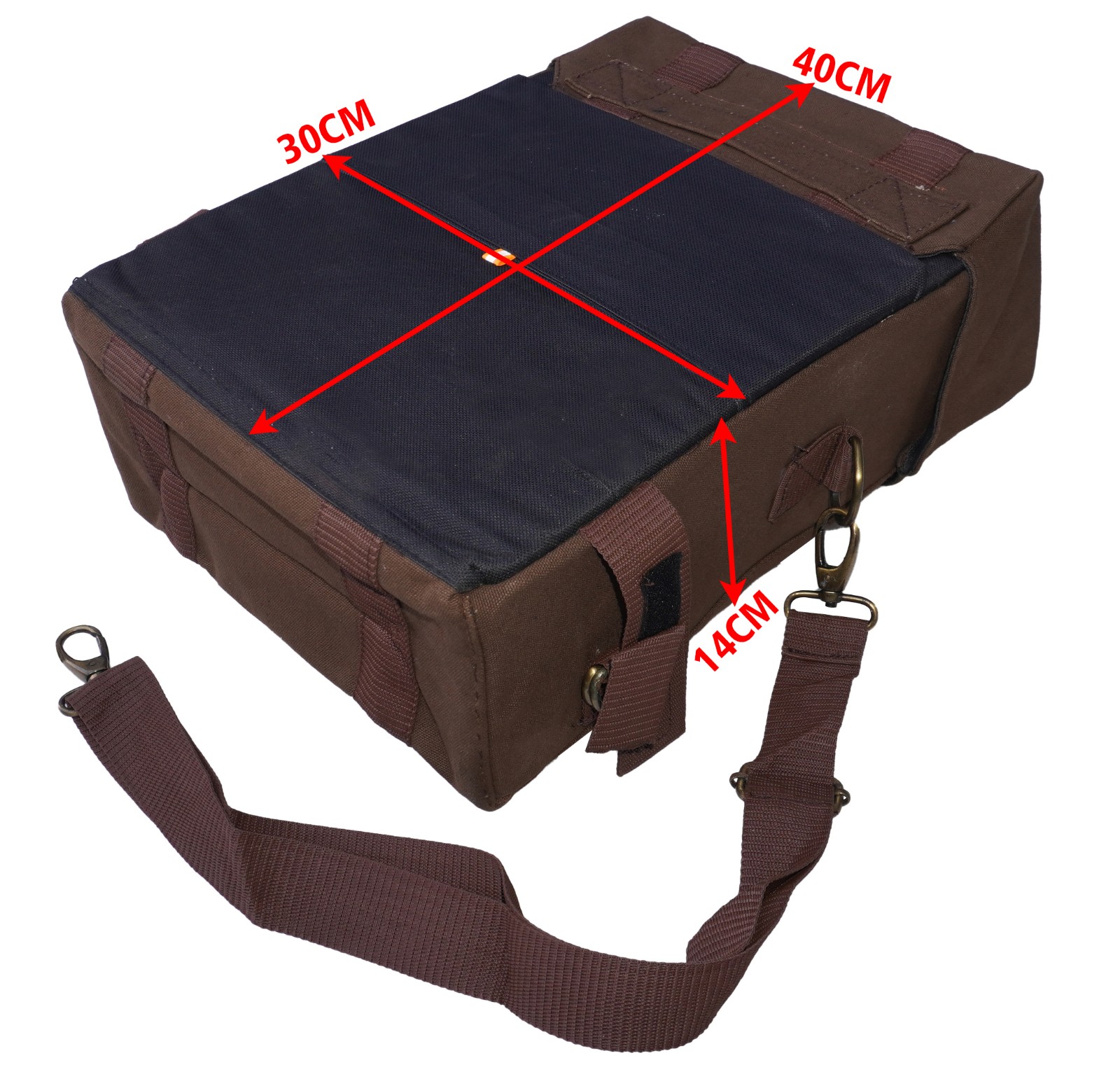 Military Pannier Canvas Bag Brown Fits For Royal Enfield Classic 350 500