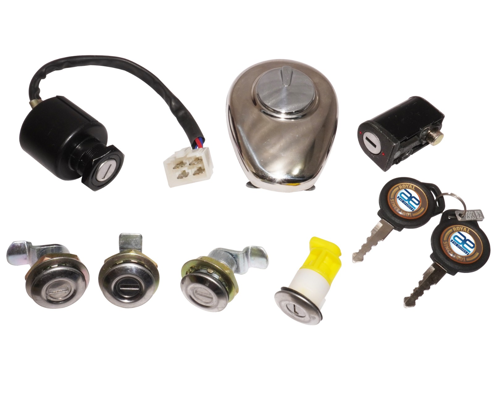 Complete Lock Set Fits For Royal Enfield Classic C5 500cc UCE Model