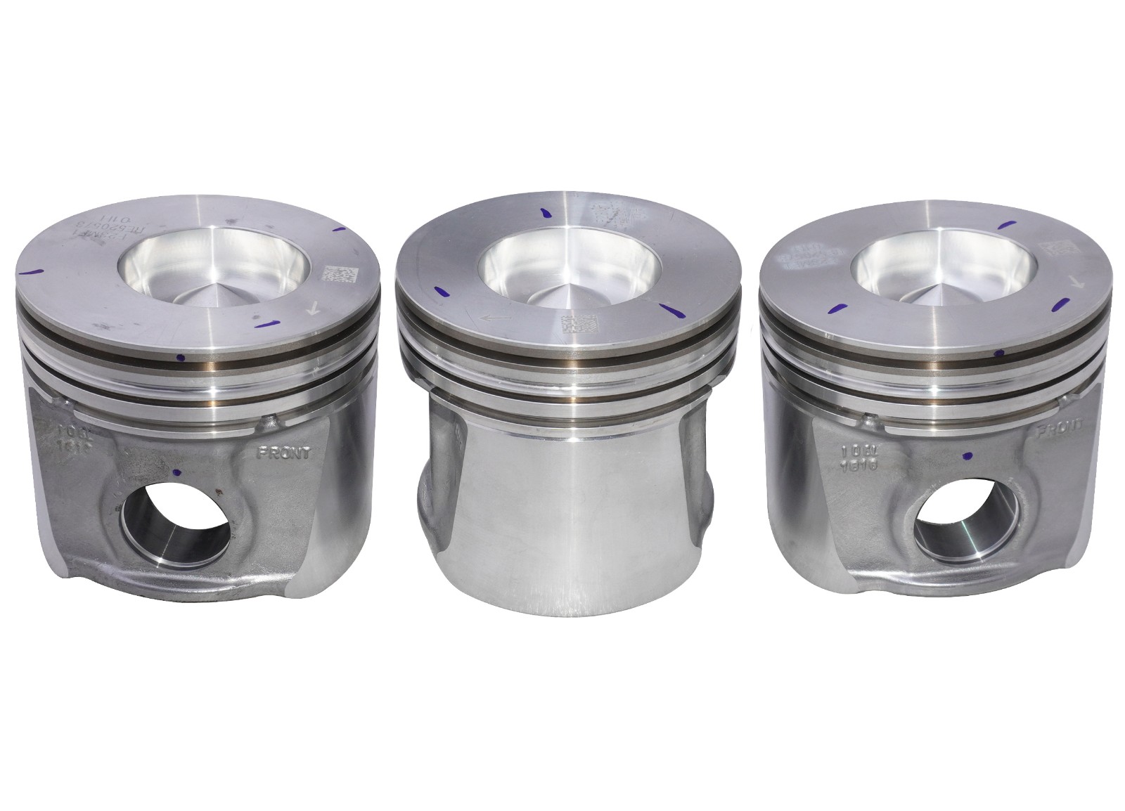 Genuine Piston 3 Units For John Deere RE520573 5E-5303 5045D 5103 5303 5410 5610