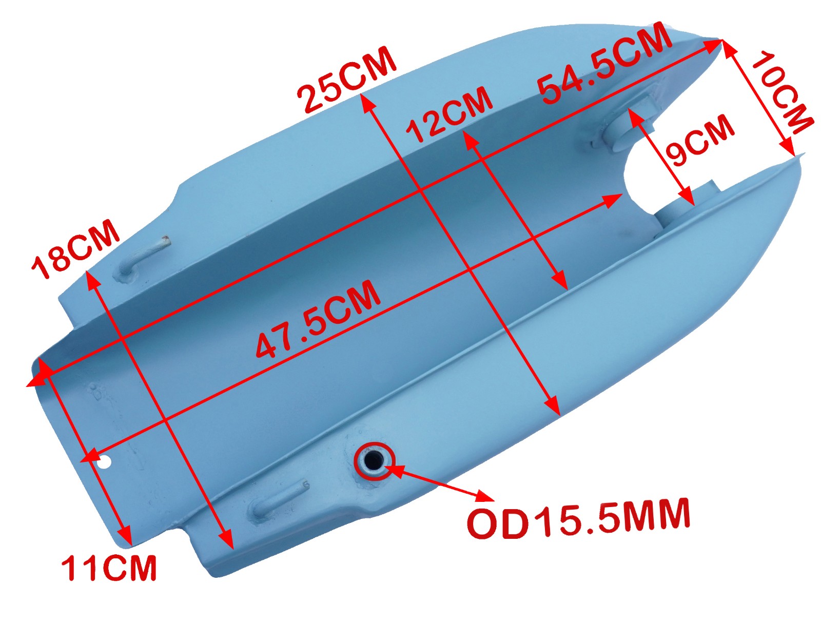 Steel Primer Coated Fuel Tank For Puch Magnum II ZA50 Moped 1980 Model