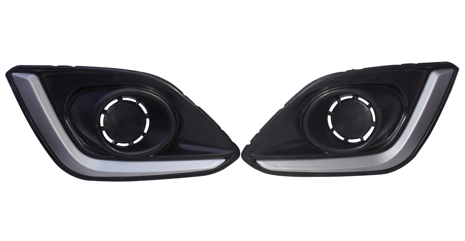 Fog Lamp Bezel Set Front Bumper Grille RH & LH For Suzuki Swift 2014-2017