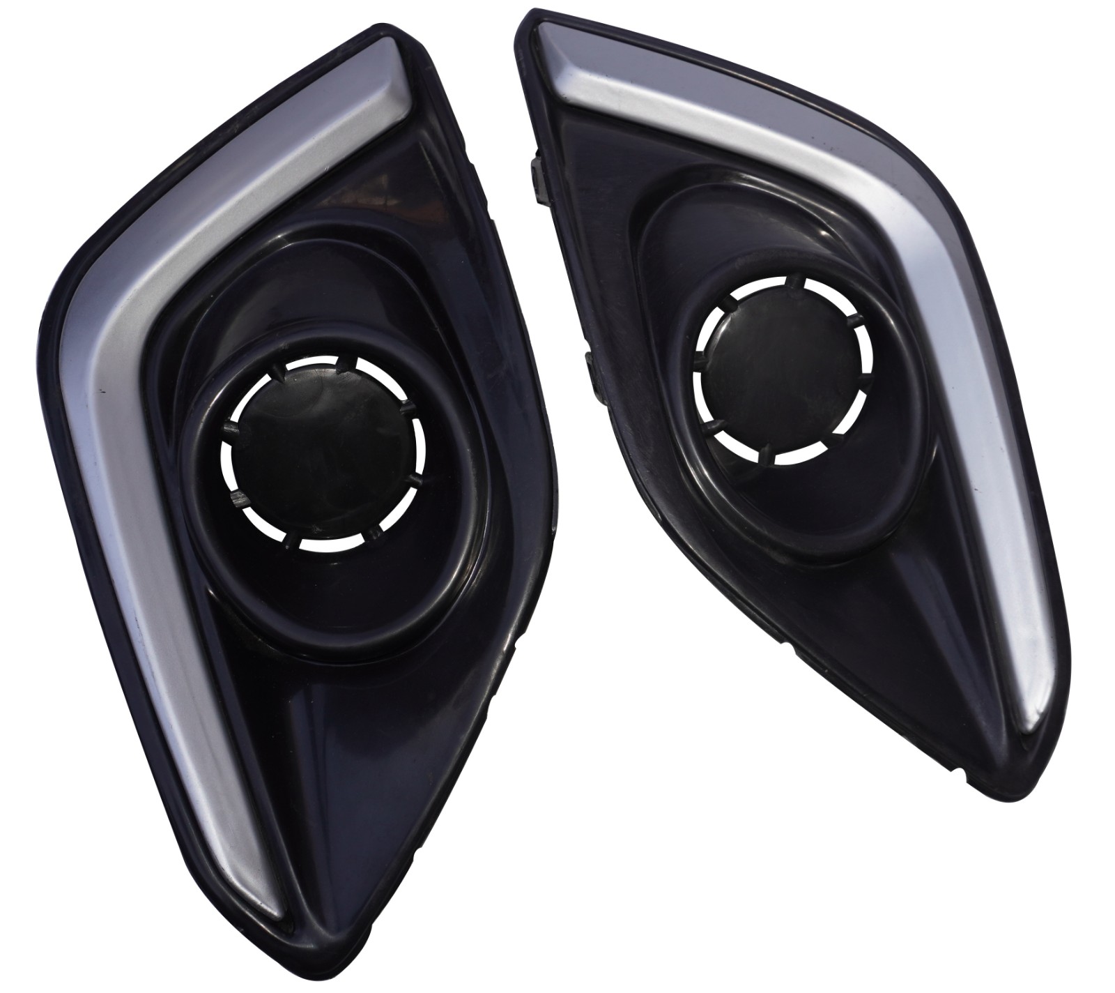 Fog Lamp Bezel Set Front Bumper Grille RH & LH For Suzuki Swift 2014-2017