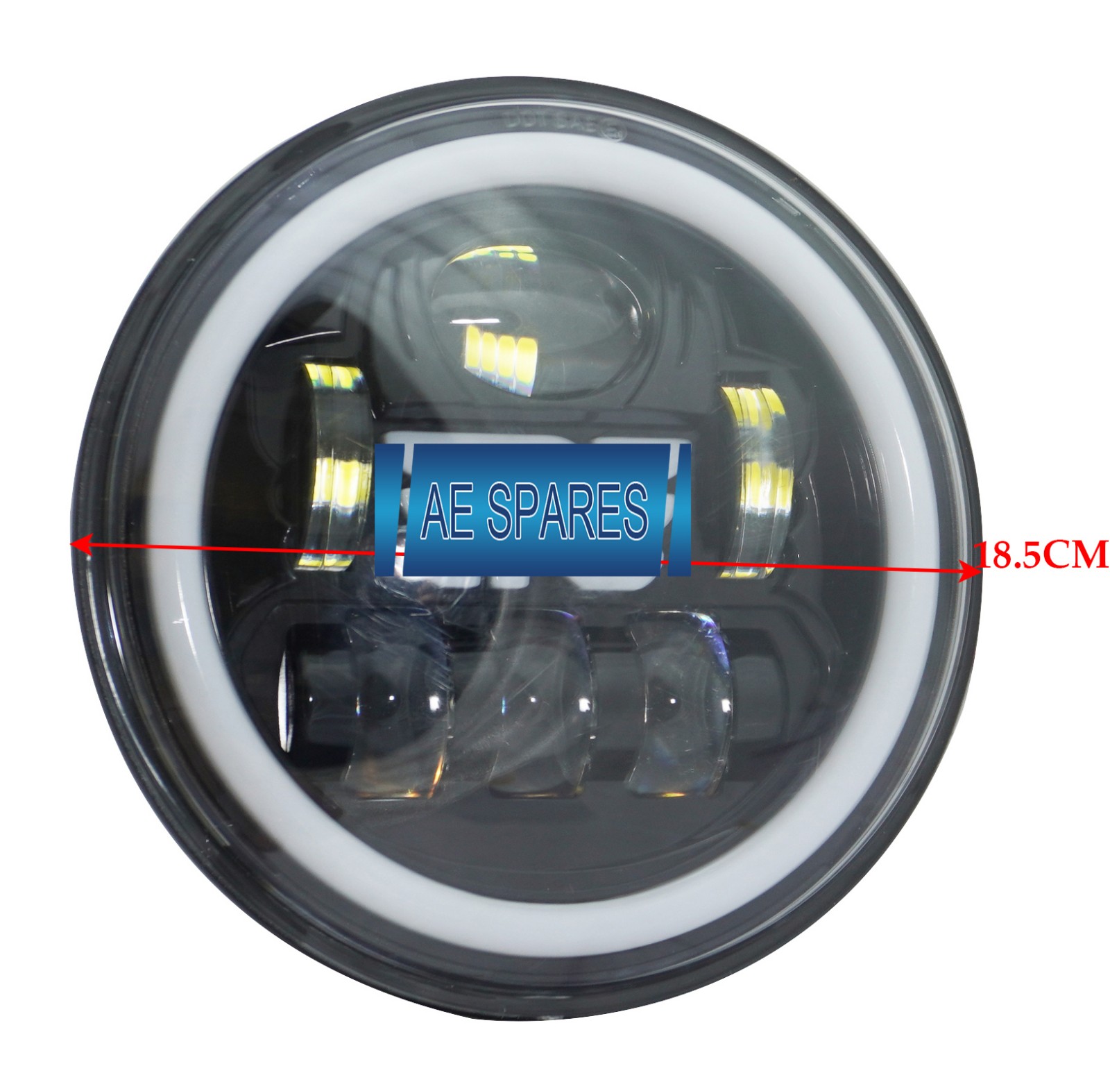 7'' LED Headlight For Royal Enfield Interceptor Continental GT 650 Meteor 350