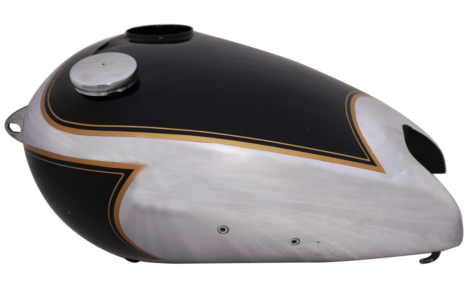 For BSA B31 Chrome & Black Painted With Speedometer Cavity Gas Fuel Petrol Tank