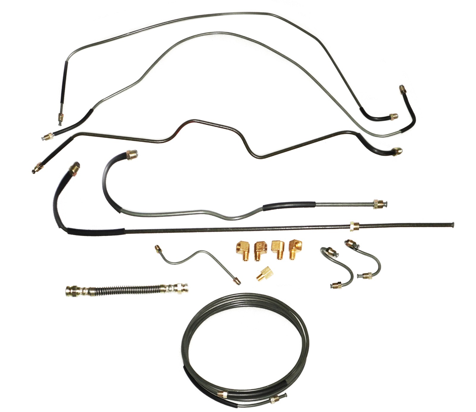 Fuel & Brake Pipe Complete Kit For Jeeps Willys MB GPW CJ2A M38 M38A1