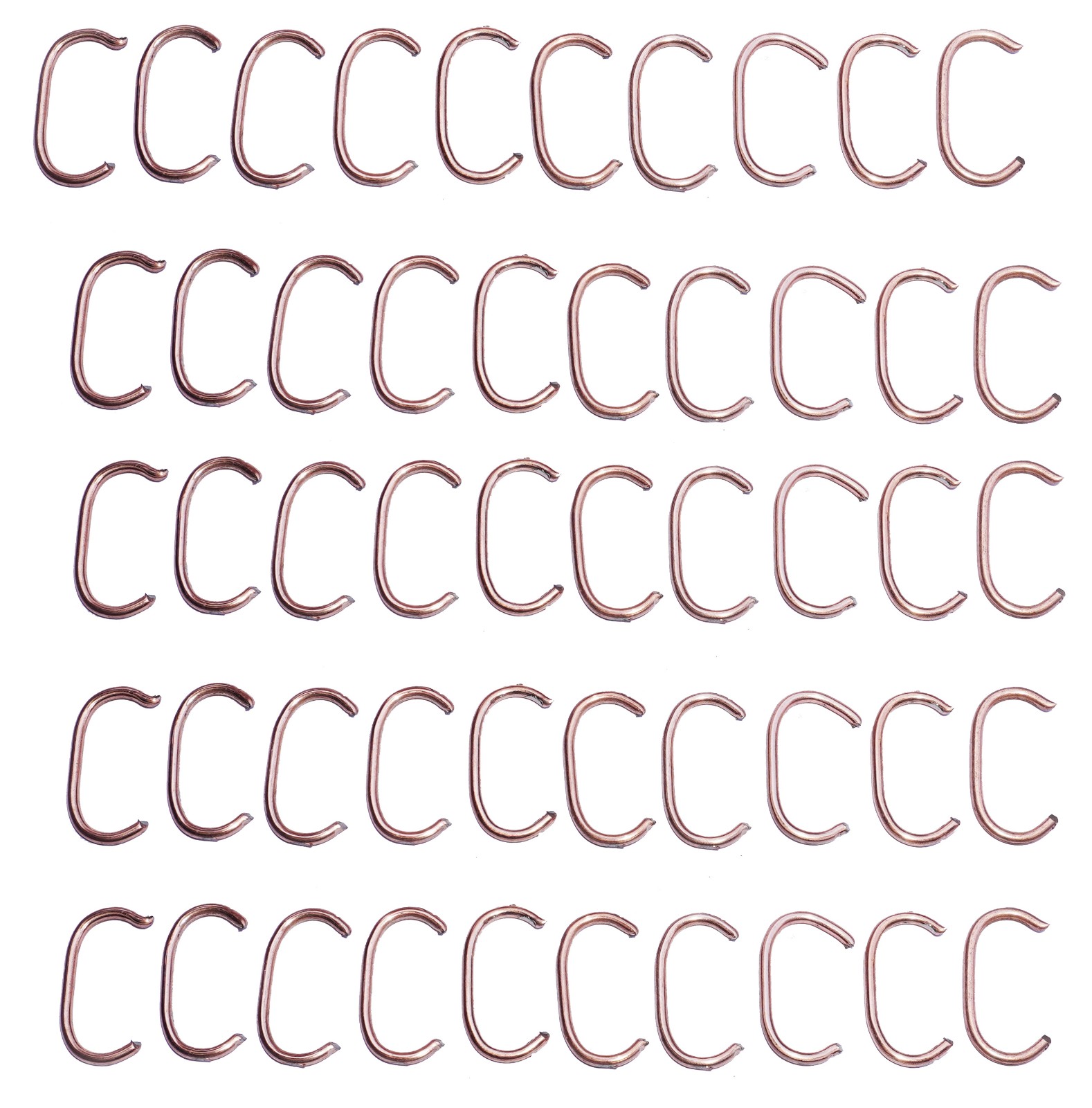 Hog Rings C-Clips / Upholstery Clips Set of 100 Units For Car Seat, Fence, Cages