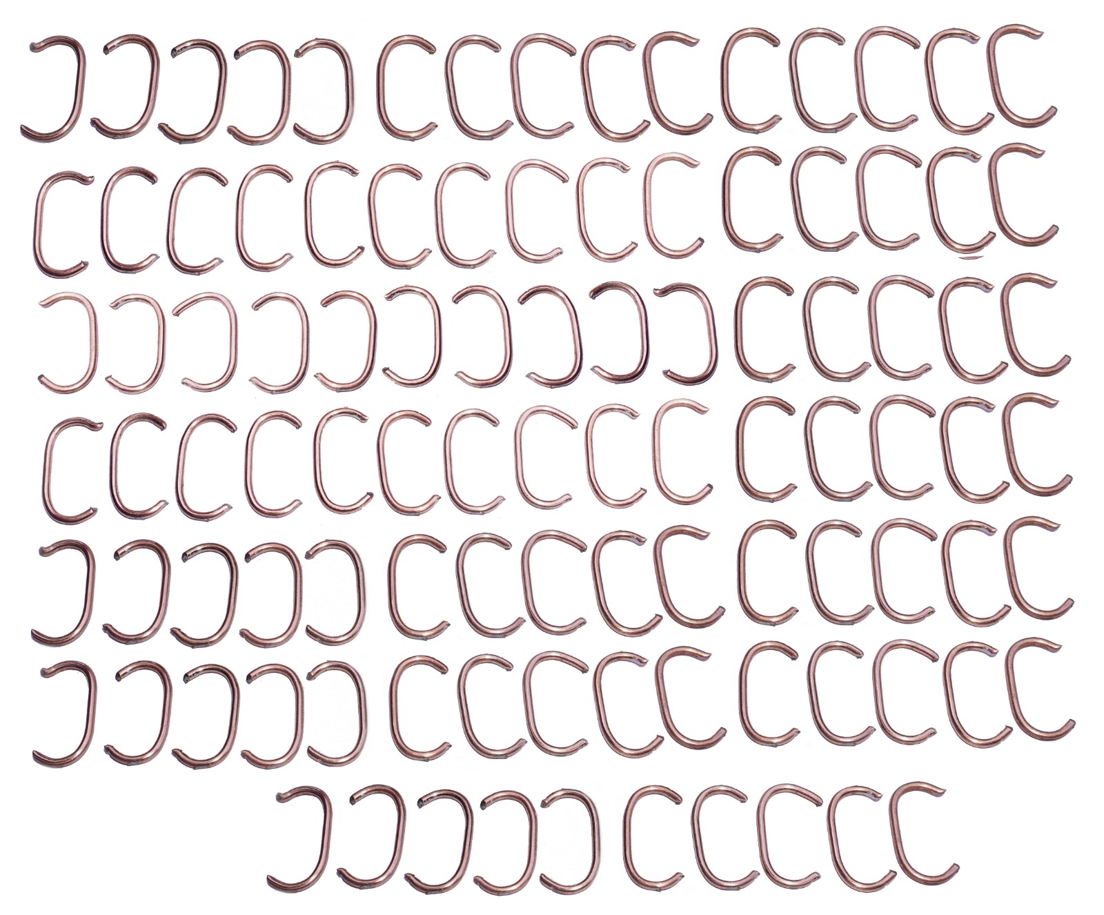 Hog Rings C-Clips / Upholstery Clips Set of 100 Units For Car Seat, Fence, Cages