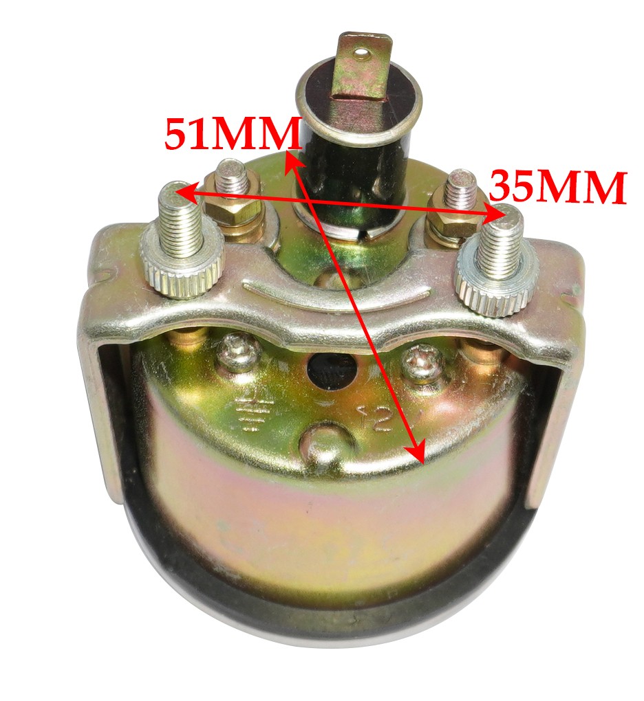 Ancillary Battery Voltmeter Volt Gauge Chrome Rim White Face