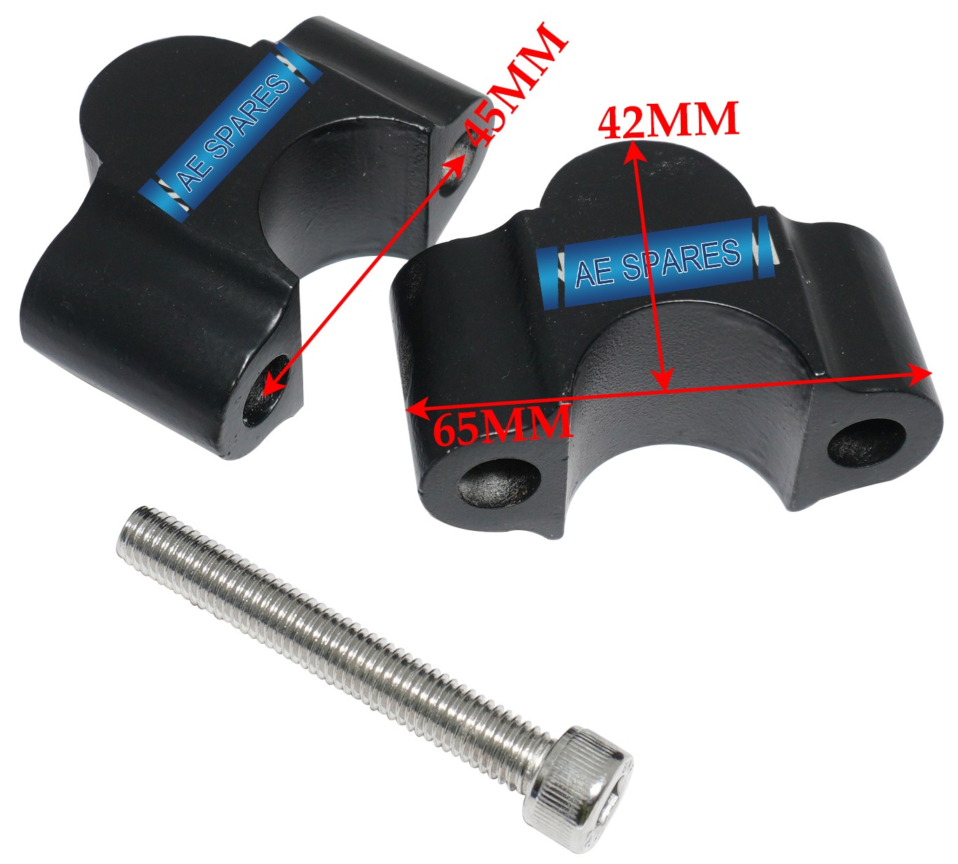 Handle Bar Riser Black Fits For Royal Enfield Himalayan 450