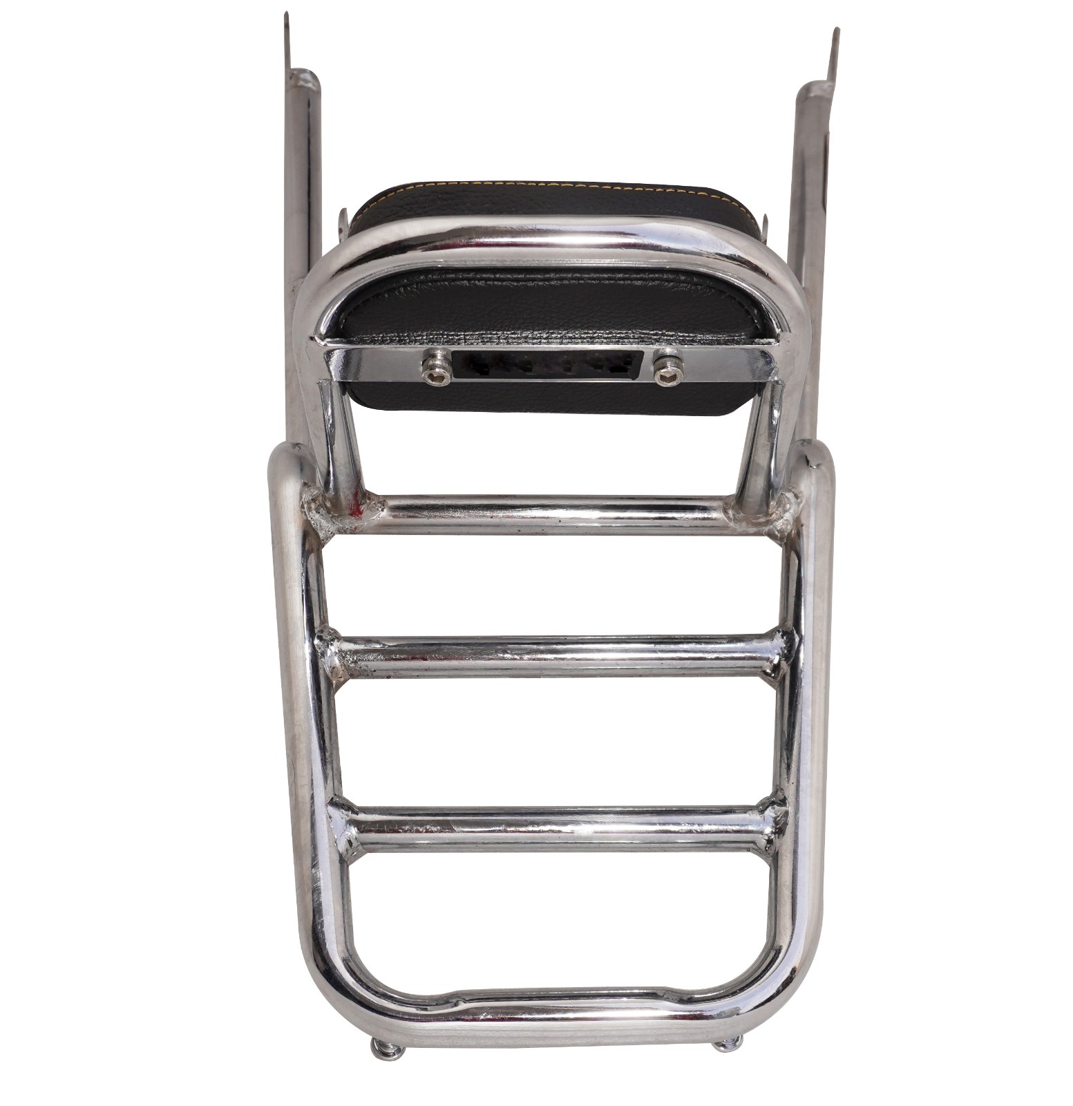Rear Luggage Carrier With Backrest Chrome Fits For Royal Enfield Meteor 350