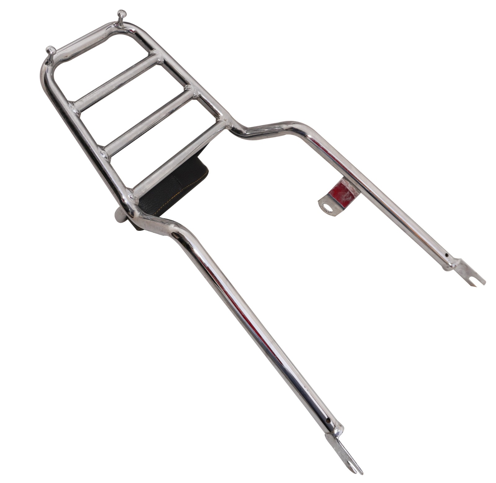 Rear Luggage Carrier With Backrest Chrome Fits For Royal Enfield Meteor 350