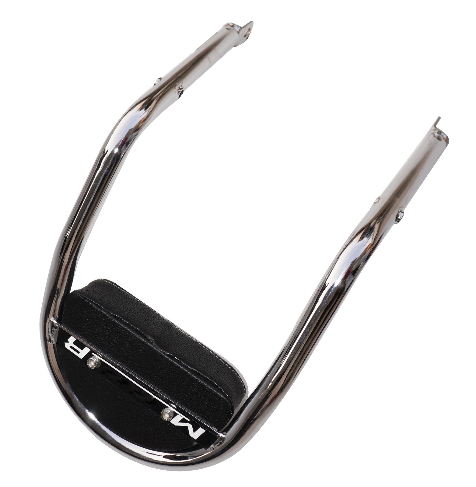 Passenger Backrest With Black Pad Chrome Fits For Royal Enfield Meteor 350