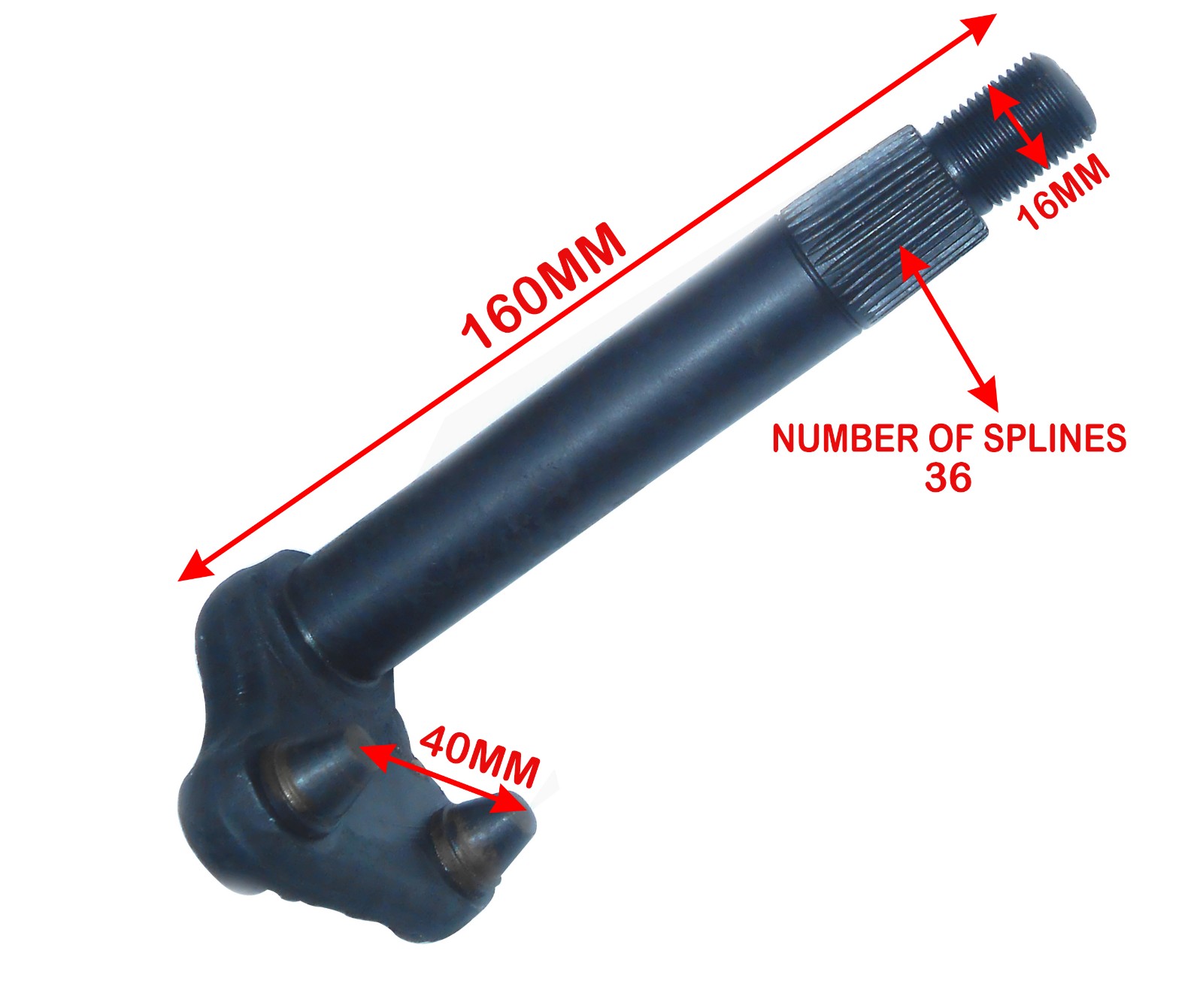 STEERING GEAR BOX SECTOR SHAFT 7/8" FITS WILLYS 41-66 MB GPW CJ-2A 3A 3B 5 FC150