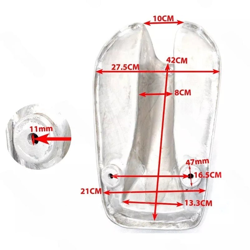 Gas Fuel Tank Alloy Aluminium For Montesa King Scorpion Auto Mix 250