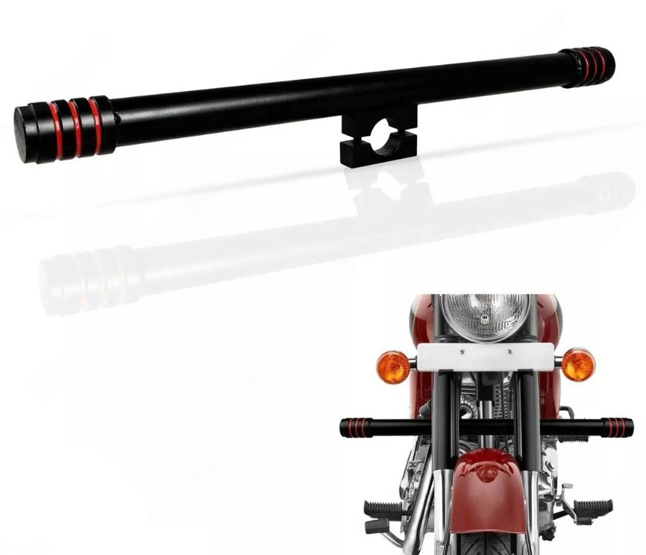 Front Leg Guard Engine Crash Bar Black For Royal Enfield New Classic Reborn 350