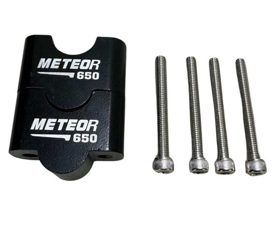 Handle Bar Riser Black Fits For Royal Enfield Super Meteor 650