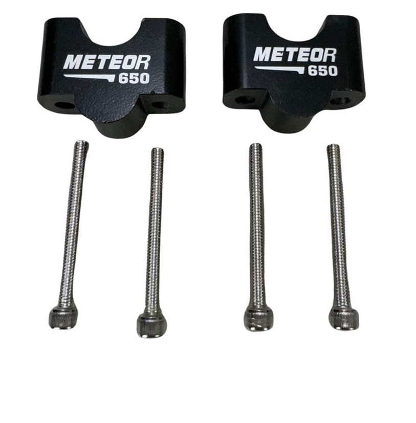 Handle Bar Riser Black Fits For Royal Enfield Super Meteor 650