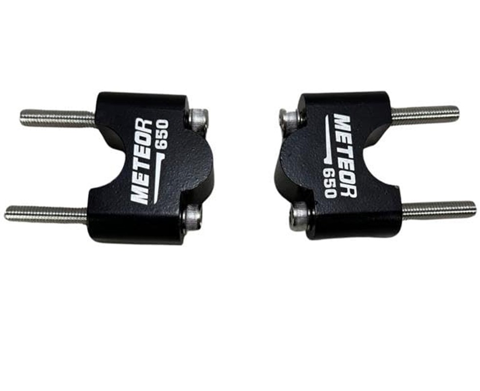 Handle Bar Riser Black Fits For Royal Enfield Super Meteor 650