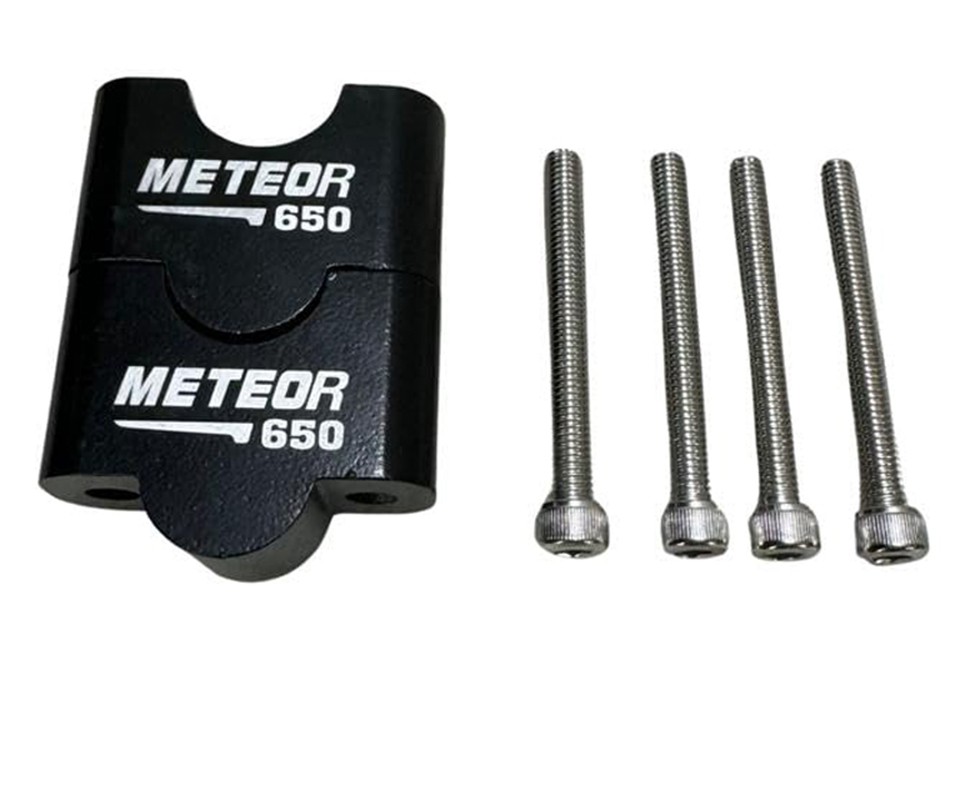 Handle Bar Riser Black Fits For Royal Enfield Super Meteor 650