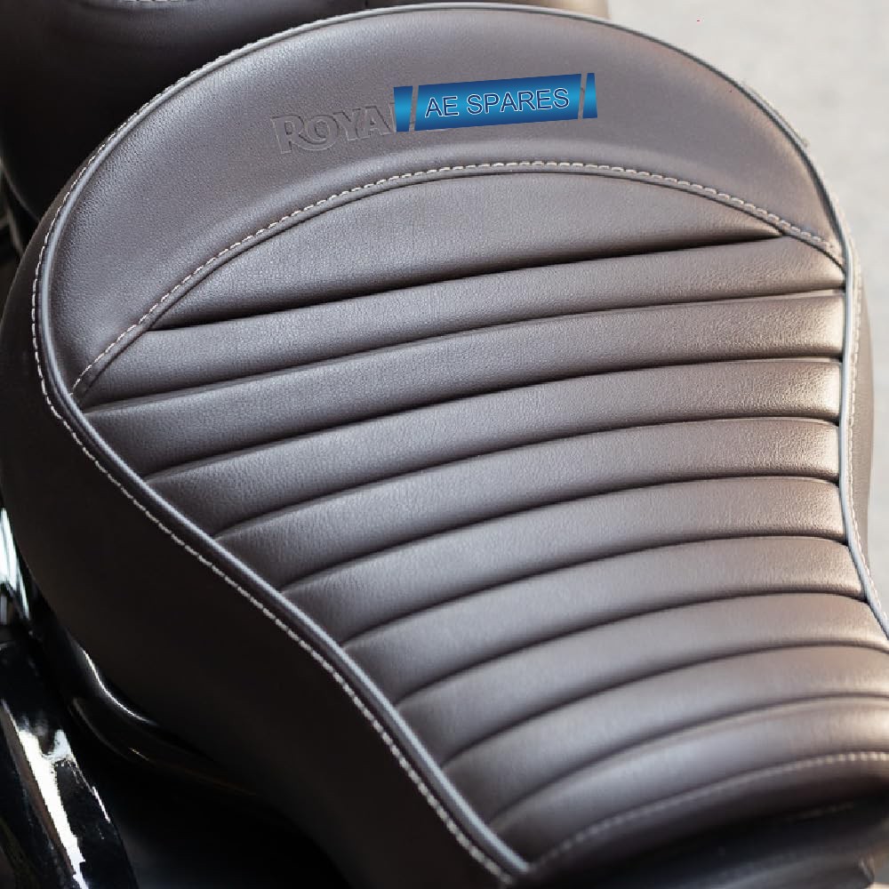 Brown Touring Rider Seat For Royal Enfield New Classic Reborn 350cc KXA00070
