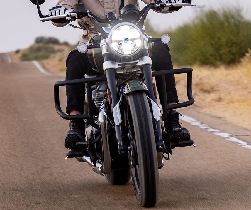 Black Airfly Evo Engine Guard For Royal Enfield Super Meteor 650 Shotgun 650