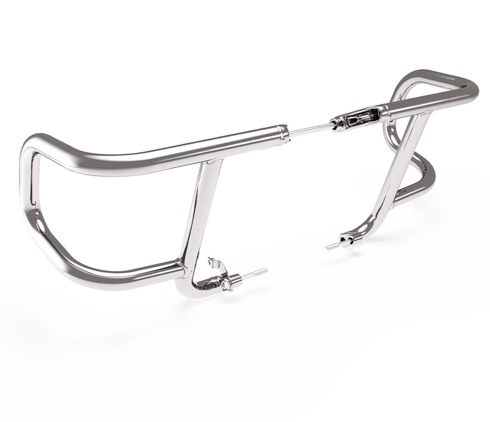 Silver Airfly Evo Engine Guard For Royal Enfield Super Meteor Shotgun 650