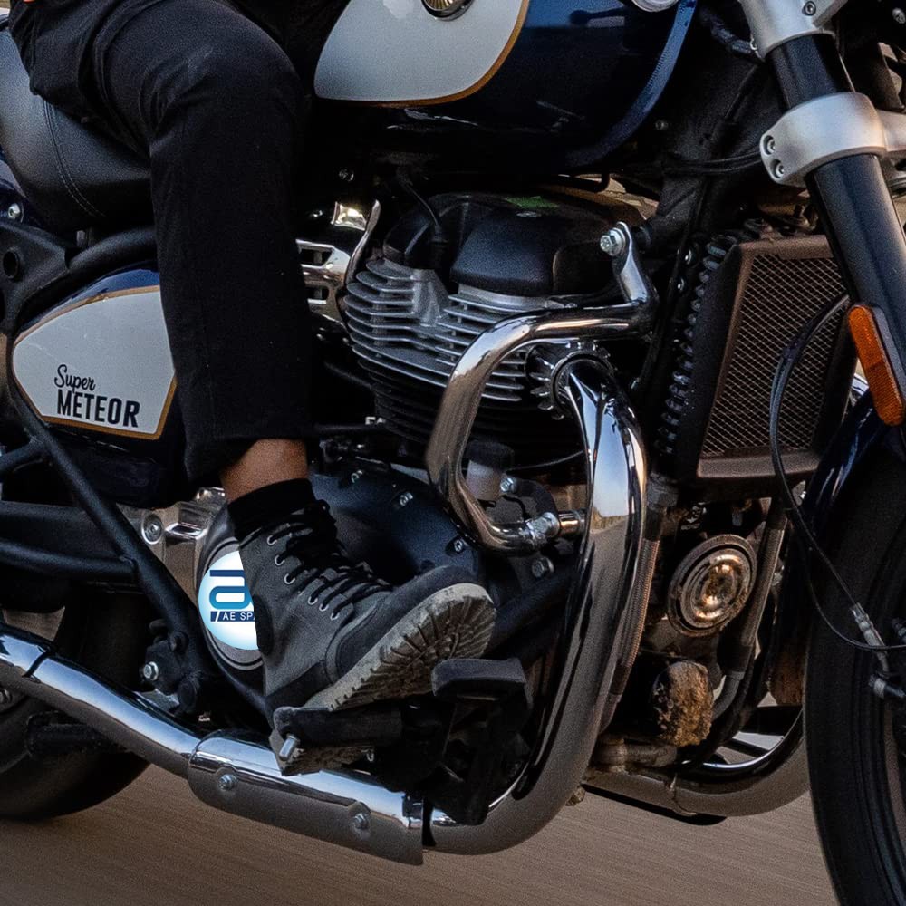 Silver Compact Engine Guard For Royal Enfield Super Meteor Shotgun 650 KXA00203