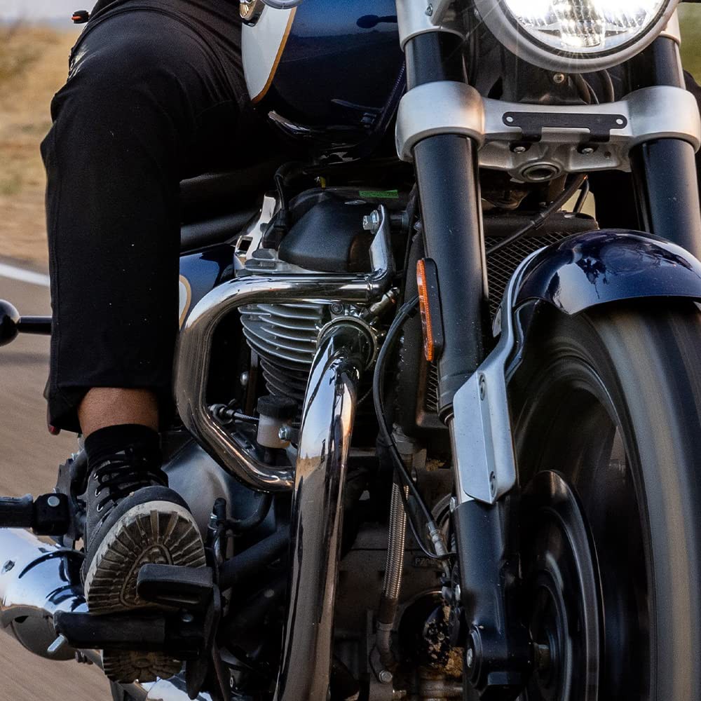 Silver Compact Engine Guard For Royal Enfield Super Meteor Shotgun 650 KXA00203