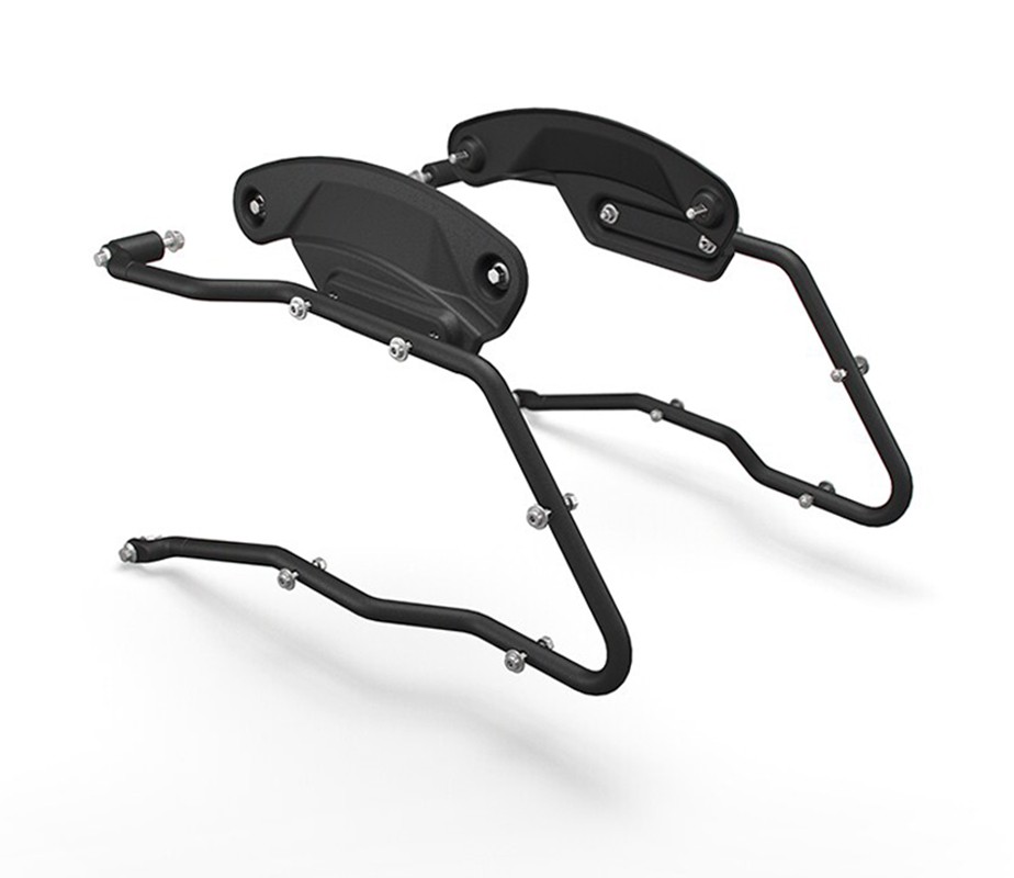 Black Long Haul Pannier Rails for Royal Enfield Super Meteor 650 KXA00204