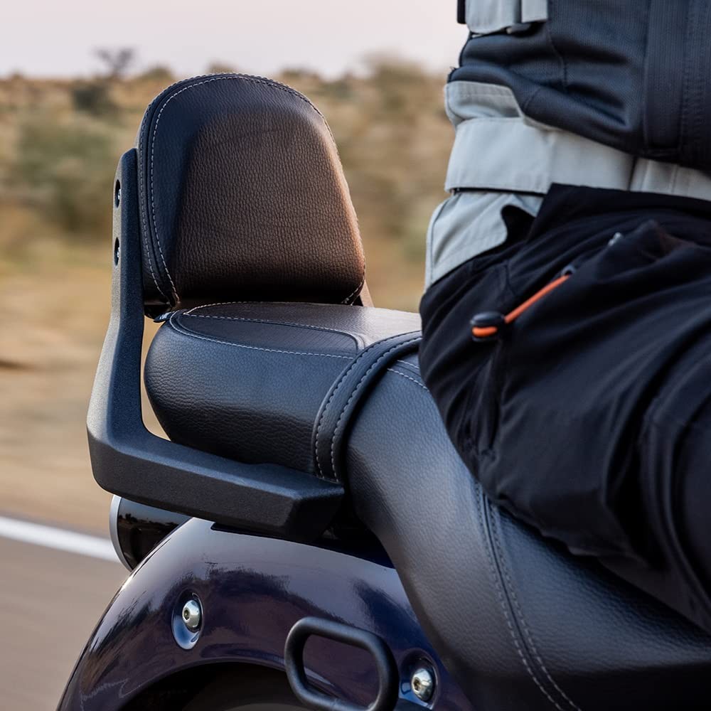 Black Passenger Backrest Pad for Royal Enfield Super Meteor 650cc KXA00208