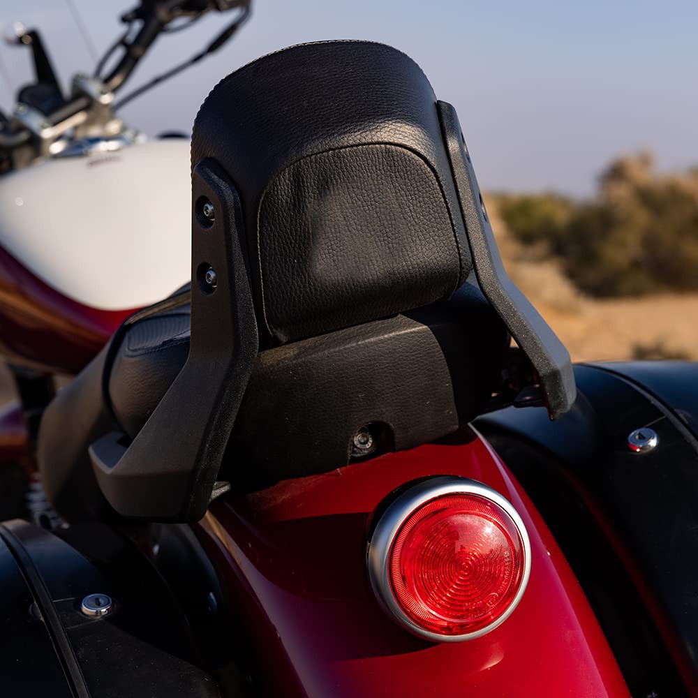 Black Passenger Backrest Pad for Royal Enfield Super Meteor 650cc KXA00208