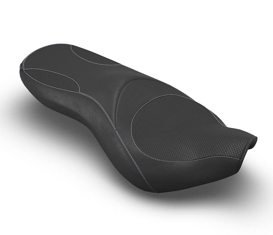 Black Deluxe Touring Dual Seat for Royal Enfield Super Meteor 650cc KXA00253