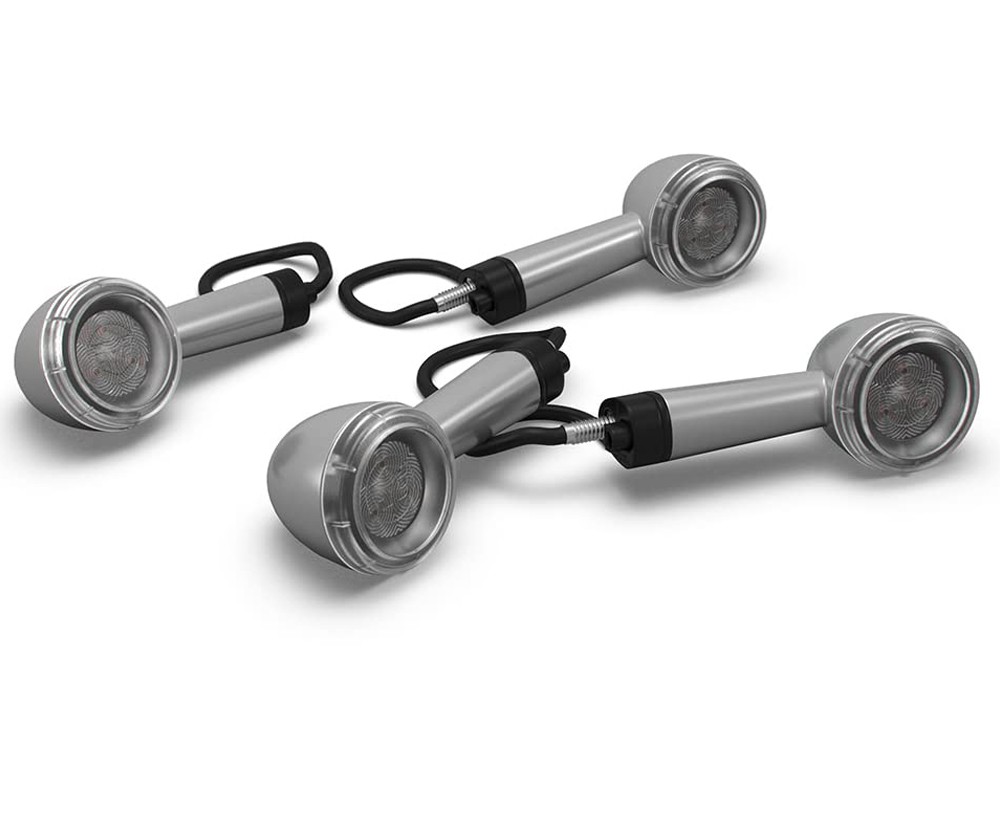 Silver LED Indicators For Royal Enfield Super Meteor 650 Shotgun 650 KXA00263