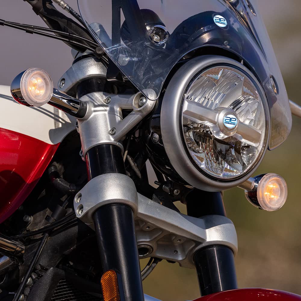 Silver LED Indicators For Royal Enfield Super Meteor 650 Shotgun 650 KXA00263