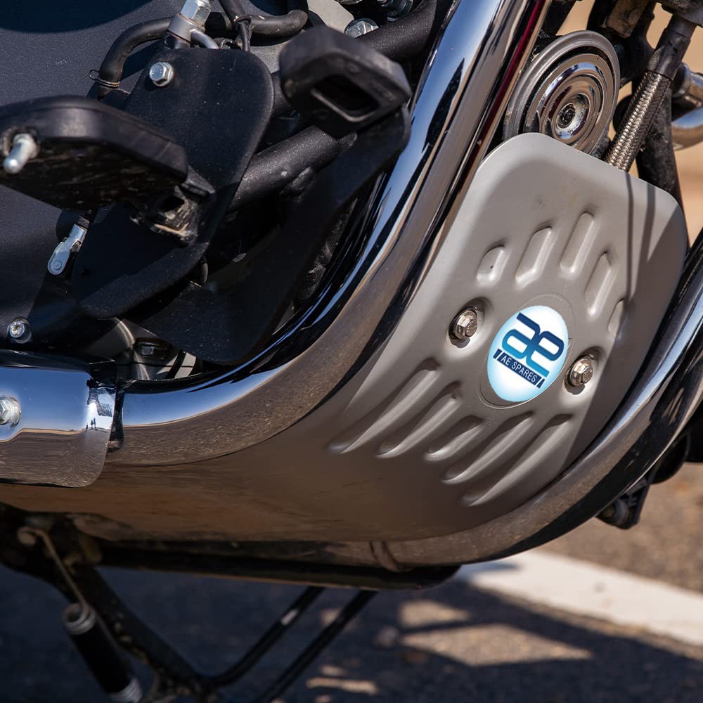 Silver Sumpguard For Royal Enfield Super Meteor Shotgun Classic 650 KXA00289