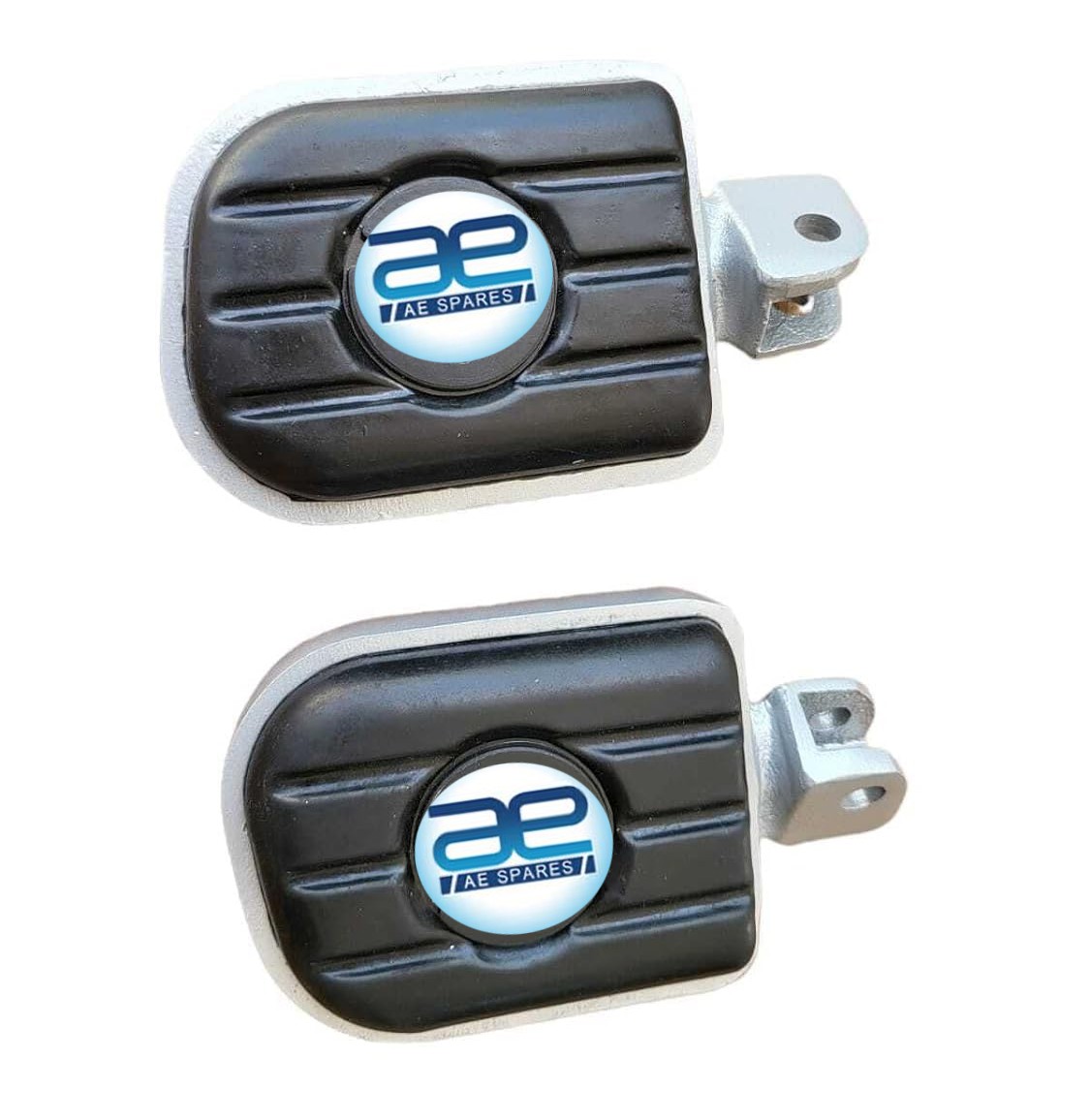 Silver Deluxe Foot Pegs For Royal Enfield Goan Classic New Reborn Bullet 350