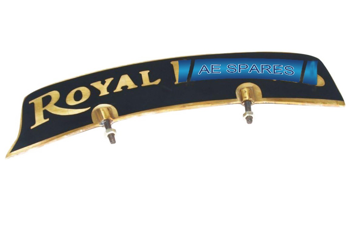 Front Mudguard Brass Number Plate For Royal Enfield Motorcycle