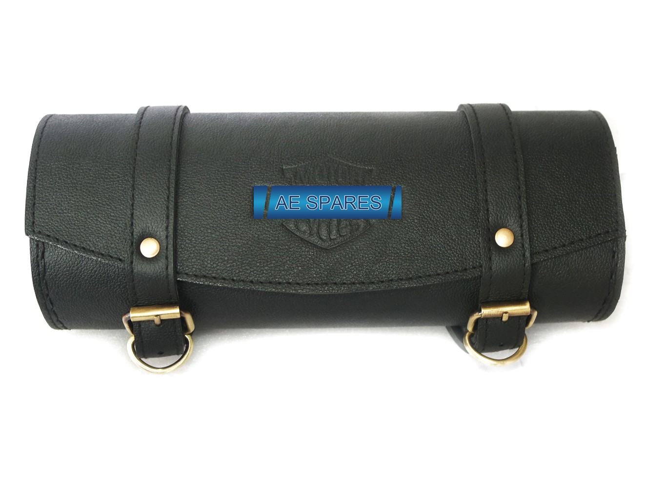Pure Leather Tool Roll Bag Black For Harley Davidson Motorcycle