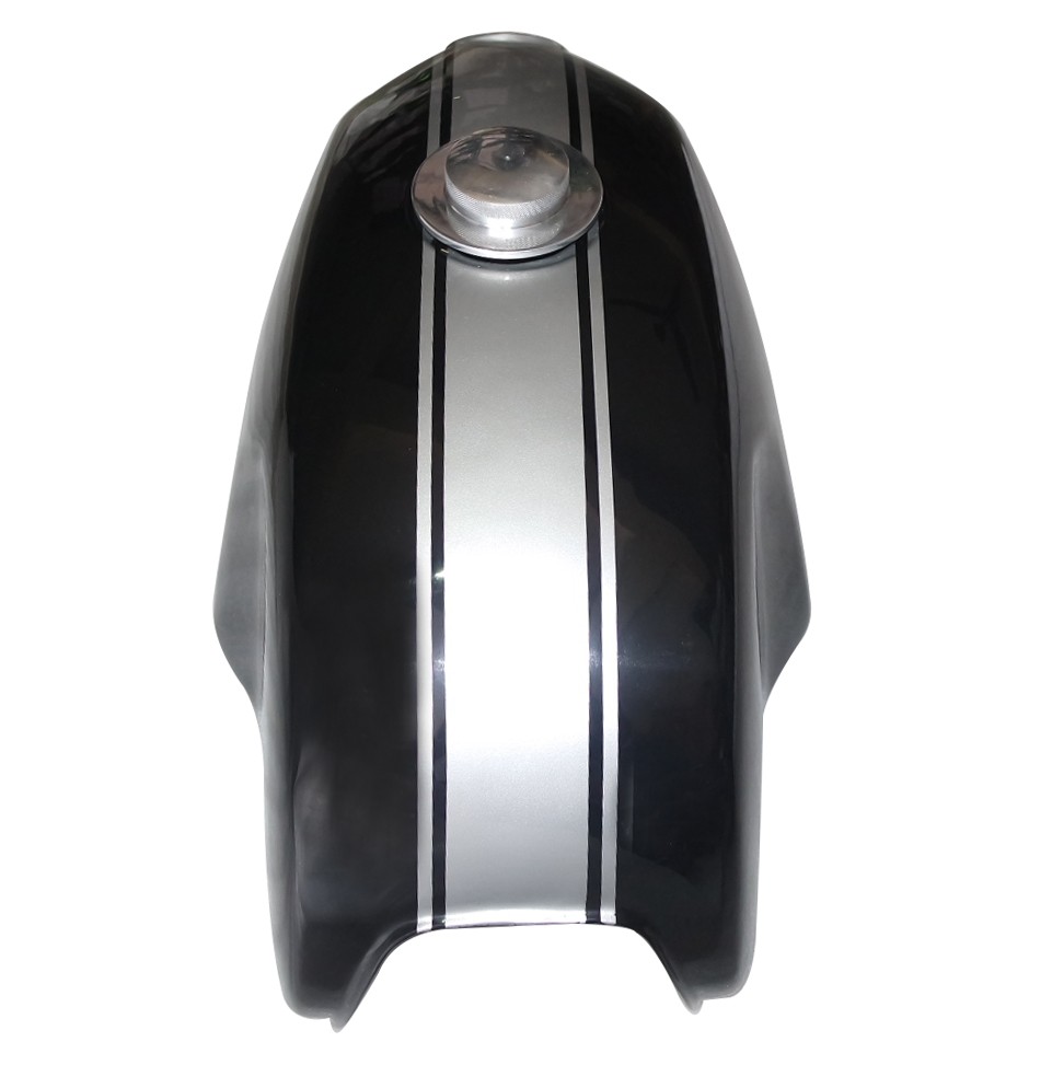 Petrol Fuel Tank Black With Grey Strip For BMW R100S R100CS R100RS R100RT